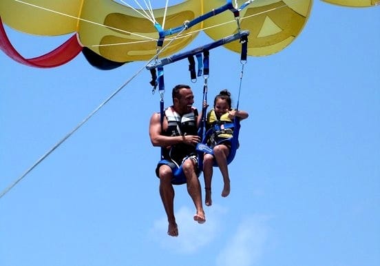 Parasailing way up high in Tenerife booster pack 1