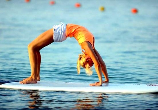 Stand up paddle yoga at Mellieha bay