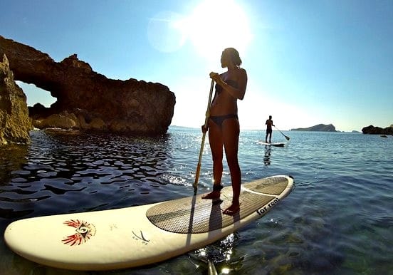 stand up paddle excursion in Ibiza coast