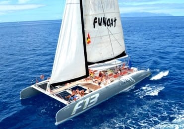 Holiday catamaran sailing in Tenerife