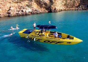 Ibiza speedboat tour with beach toys