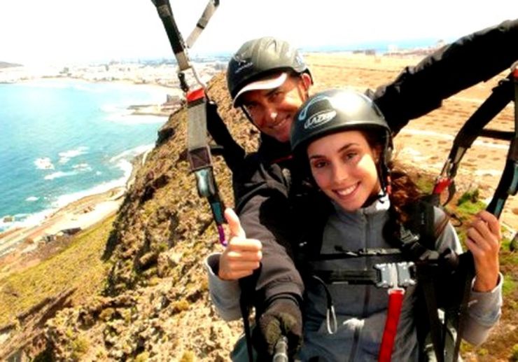 Tandem paragliding in Gran Canaria with guide