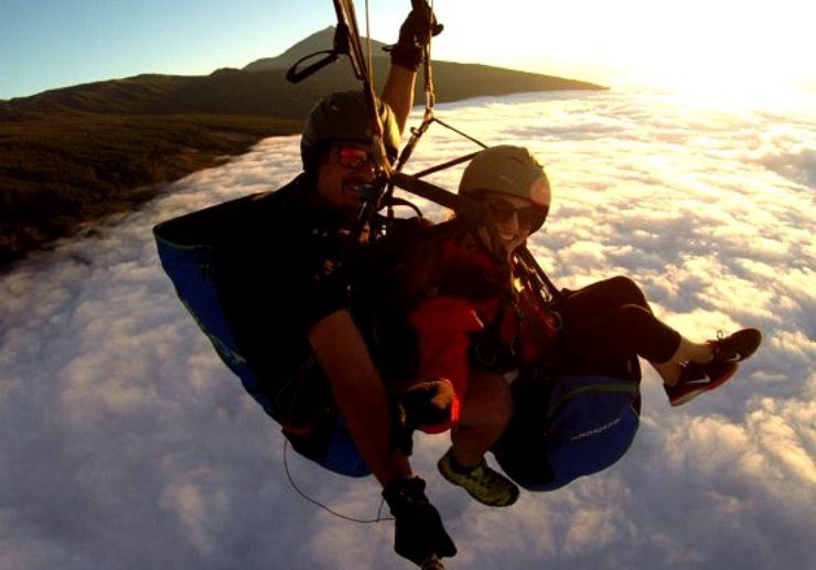Teide Izaña tandem paragliding