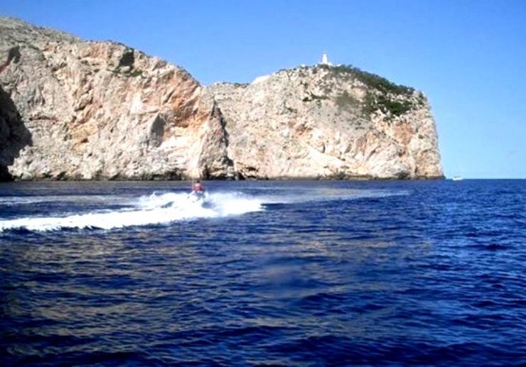 Jetksi to lighthouse of Cap Formentor