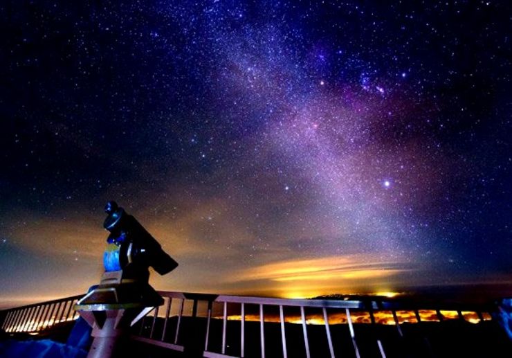 Observing milky way from Teide