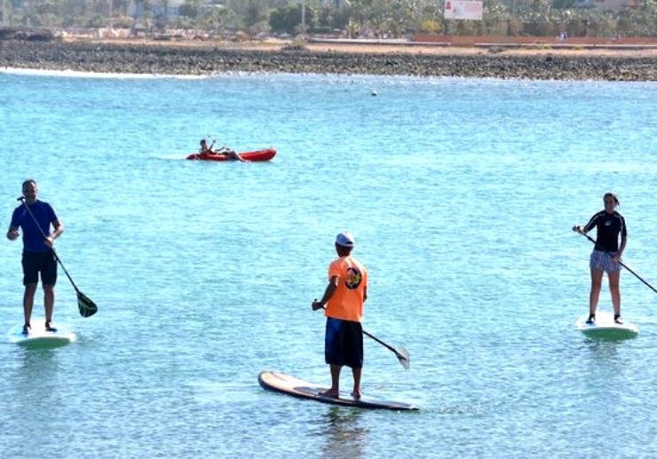 Fuerteventura stand up paddle lessons in Caleta de Fuste