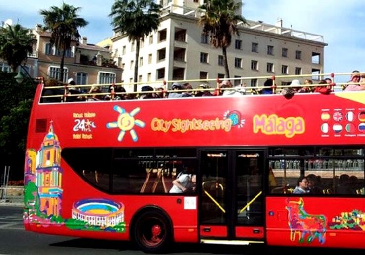 Hop on hop off double-decker bus tour Malaga