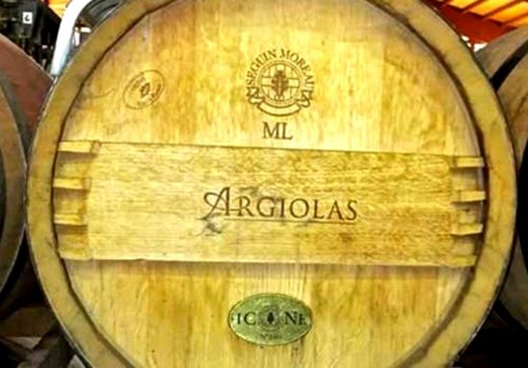 Wine barrels in Dolianova