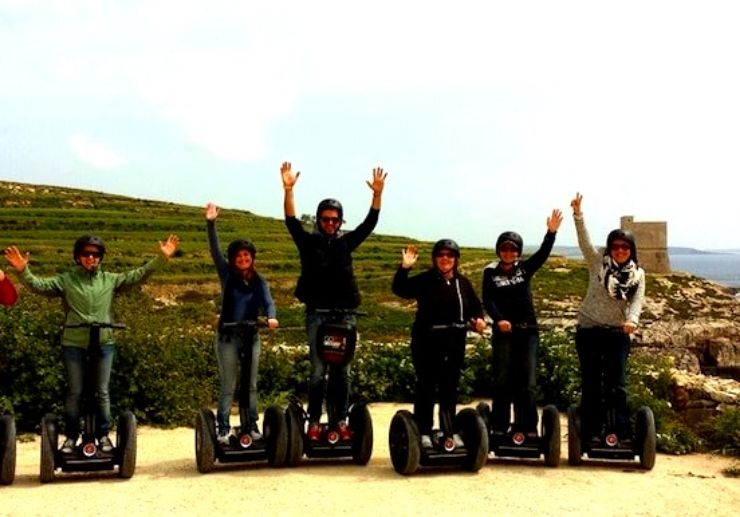 Have fun with friends in Gozo on segway tour