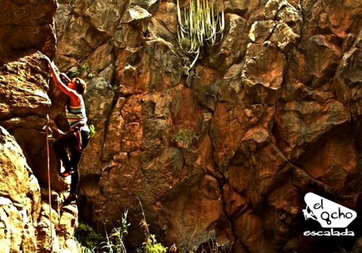Rock climbing course in Tenerife