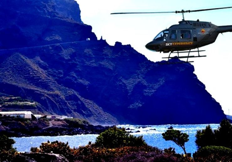 helicopter tour over Isla Baja Tenerife
