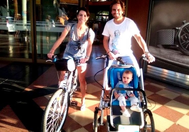 Rent e-bike and baby stroller tricycle Maspalomas