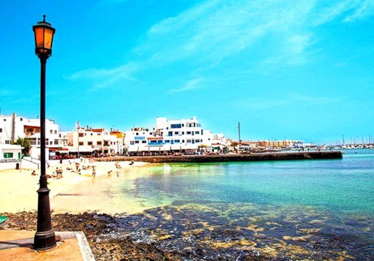 Beach town of Corralejo Fuerteventura