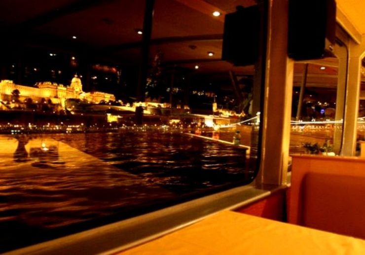 Amazing Budapest panorama from the dinner cruise ship