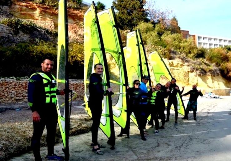 Windsurfing lesson in Malta