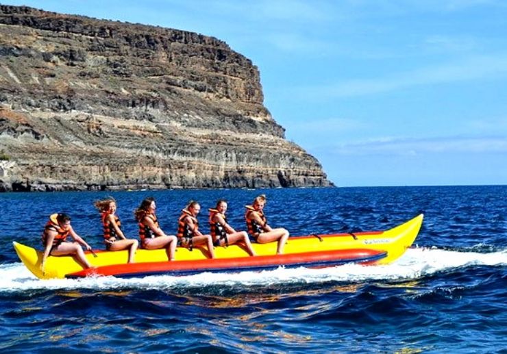Banana boat in Gran Canaria