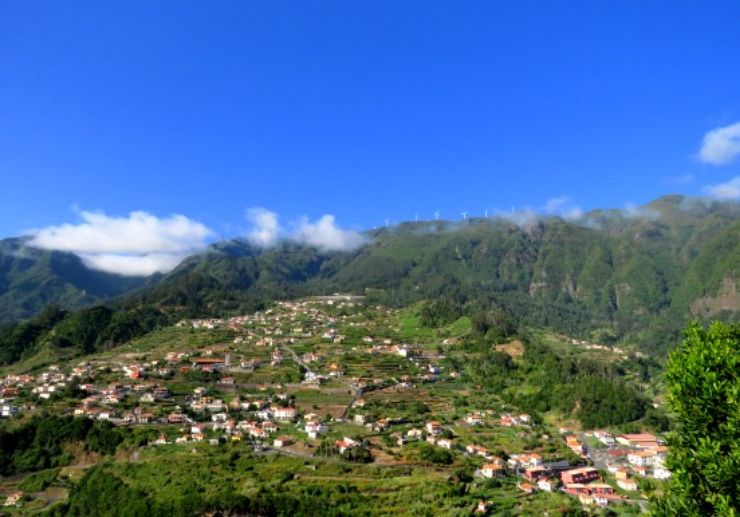 View of lush valley Madeira jeep safari