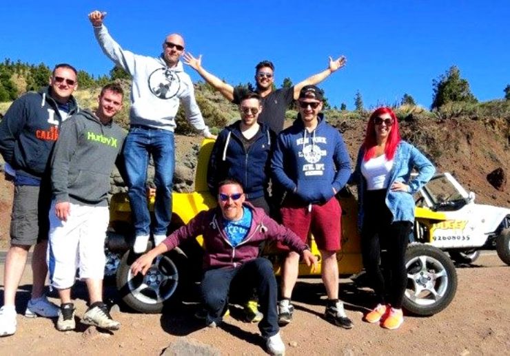 Fun adventure on buggy tour to Teide