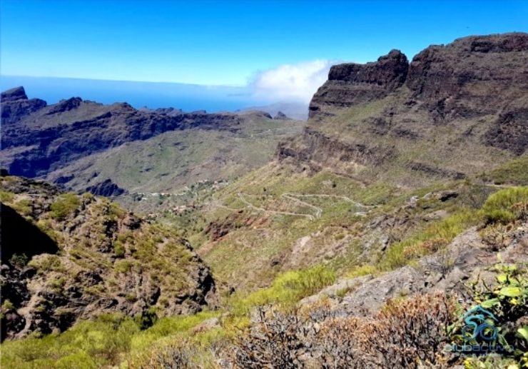 Hiking Masca gorge view Tenerife