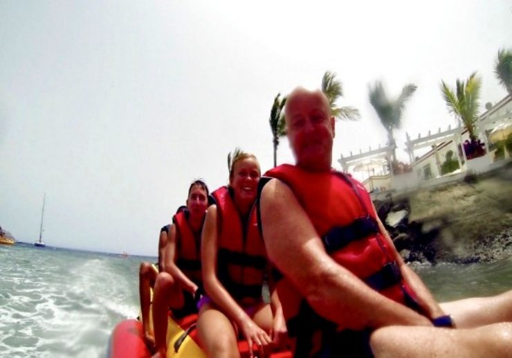 Banana boat family ride