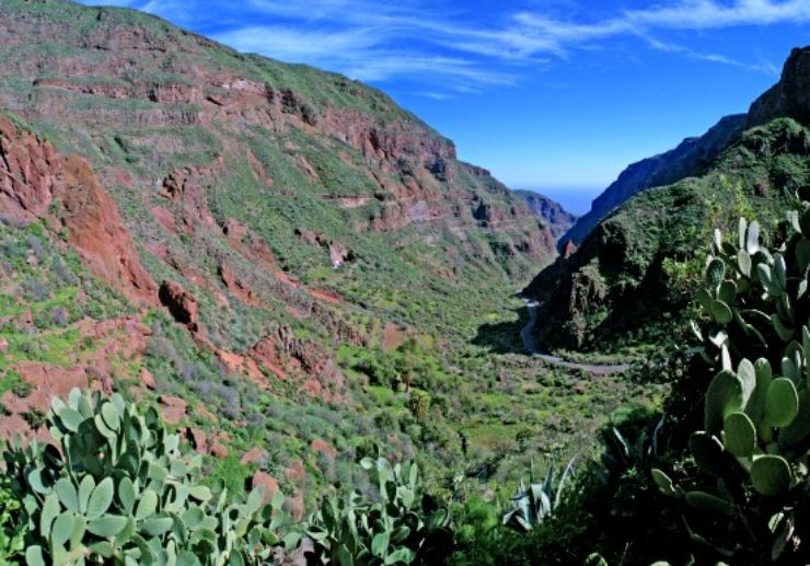 valley of guayadeque in Gran Canaria