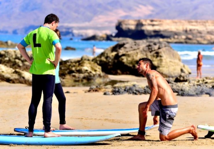Fuerteventura surf course correct posture