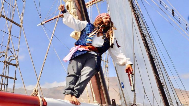 Enjoy sailing with pirate captain in Fuerteventura