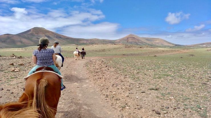 Lanzarote horseride in the interior landscape