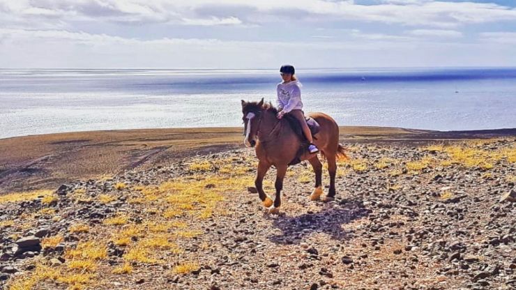 Horseback riding Lanzarote heartland to Puerto Calero