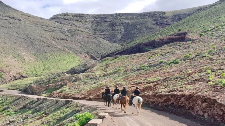 Lanzarote horse riding tour Caleta Famara route