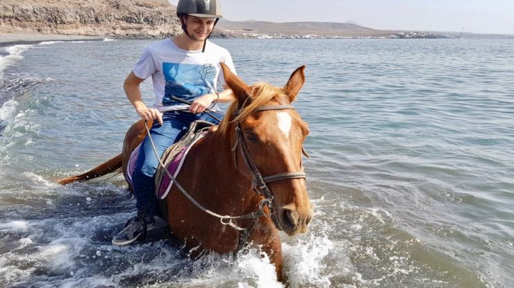 Lanzarote beach horse riding excursion