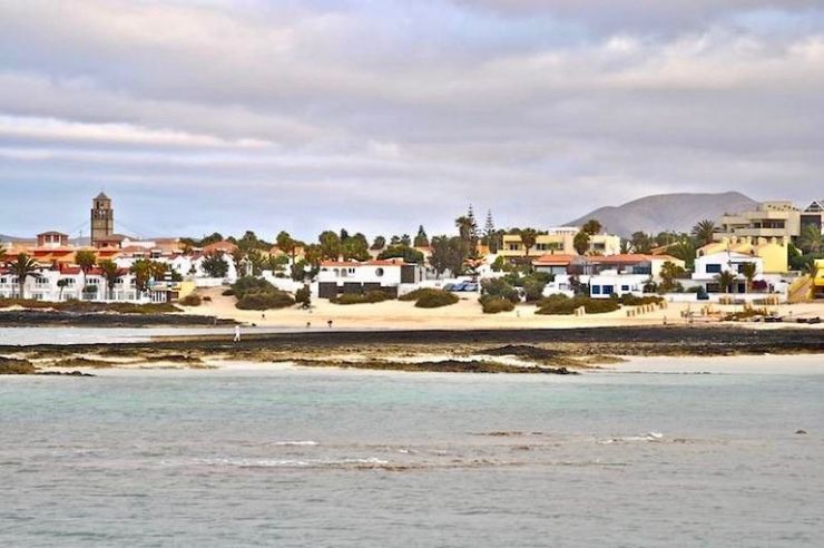 Corralejo town in Fuerteventura